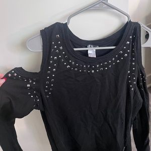 Open shoulder sweater